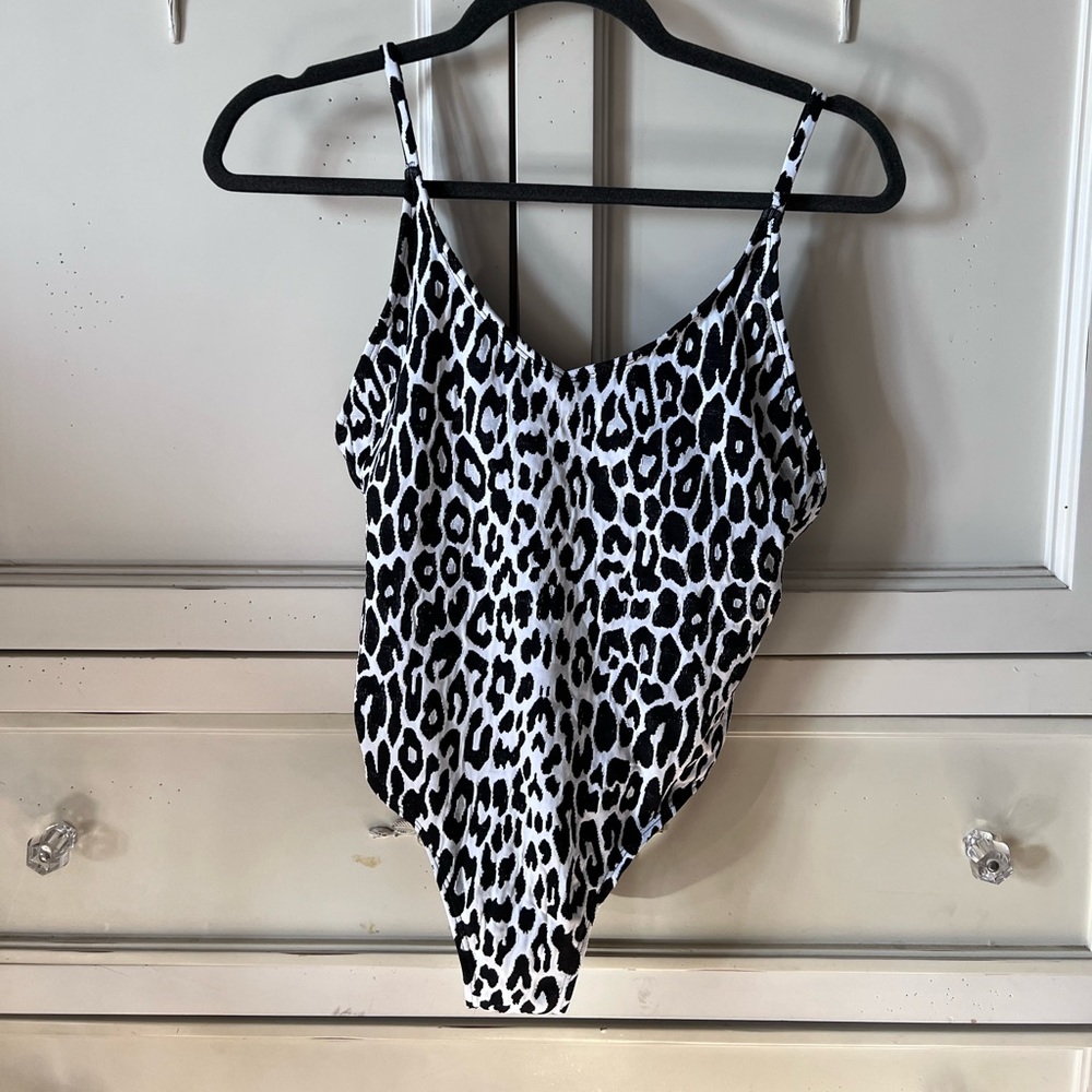Cotton on: Body one piece bathing suit in leopard print
